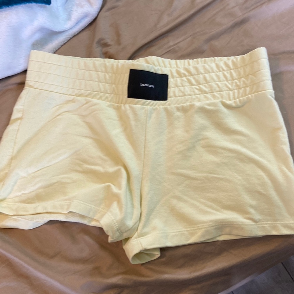 yellow talentless shorts